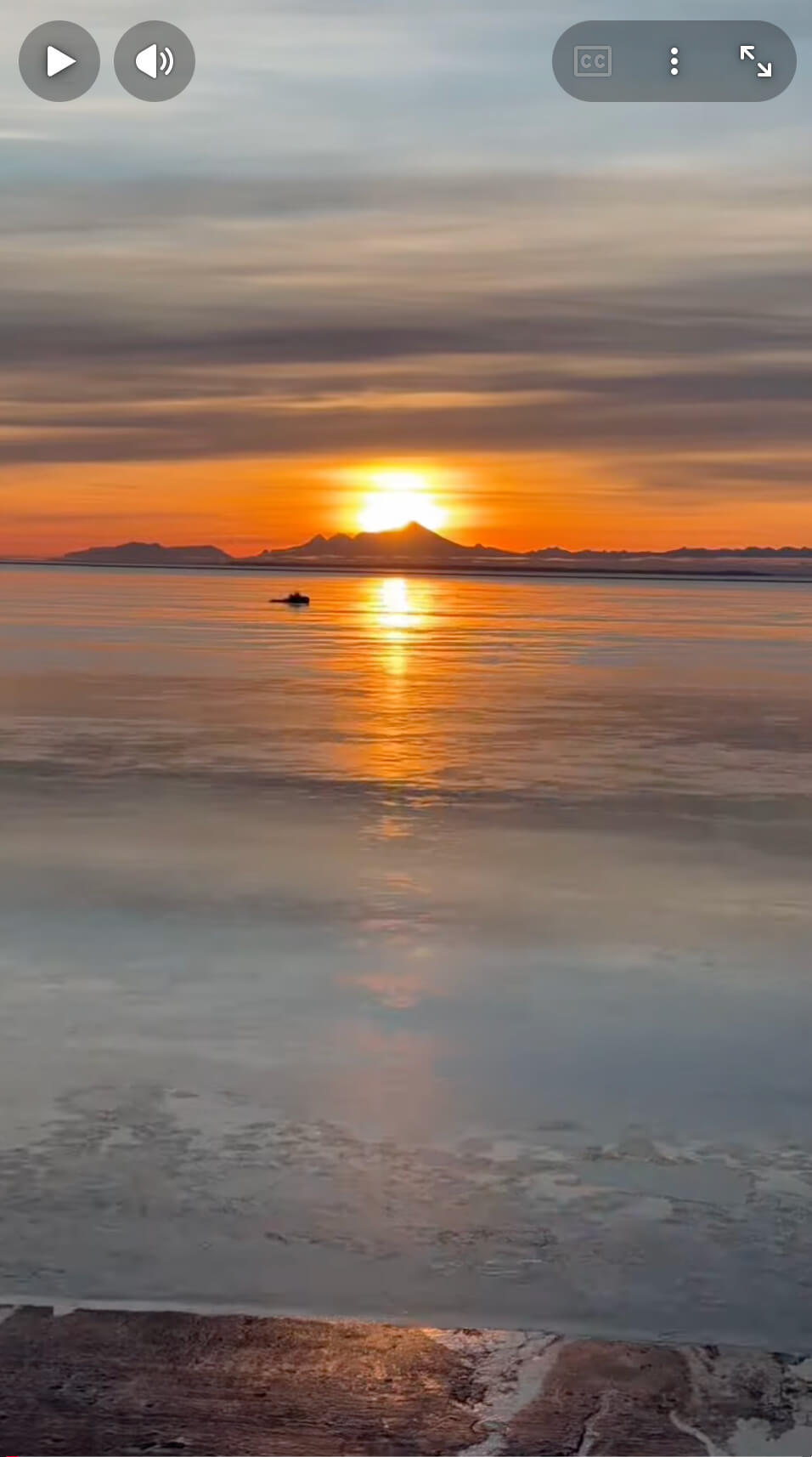 February Sunsets at Salamatof Beach, Alaska in Cook Inlet