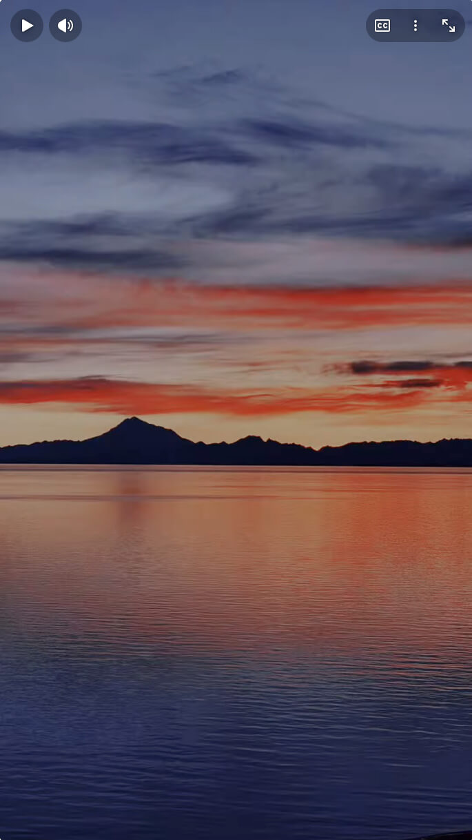 The seasons are changing in Cook Inlet, Alaska.